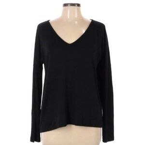 Rag & Bone Lightweight V-neck Pullover Sweater Oversized Sweater Black Sz S